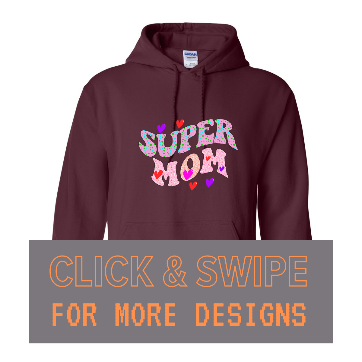 ADULT Unisex Hoodie MOM MOTHER'S DAY Custom Design