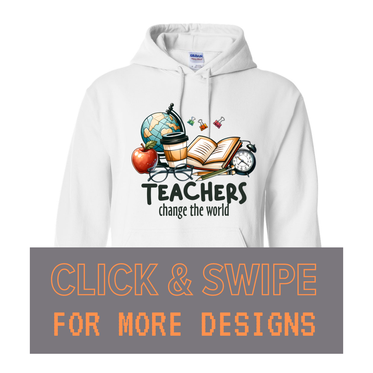 ADULT Unisex Hoodie TEACHER Custom Design