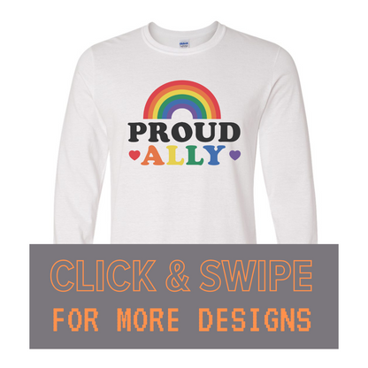 ADULT Unisex Long Sleeve T-Shirt PRIDE MONTH Custom Design