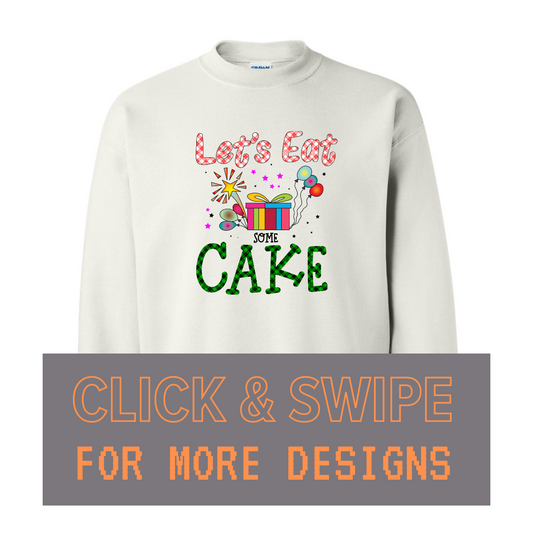 ADULT Unisex Sweatshirt BIRTHDAY Custom Design