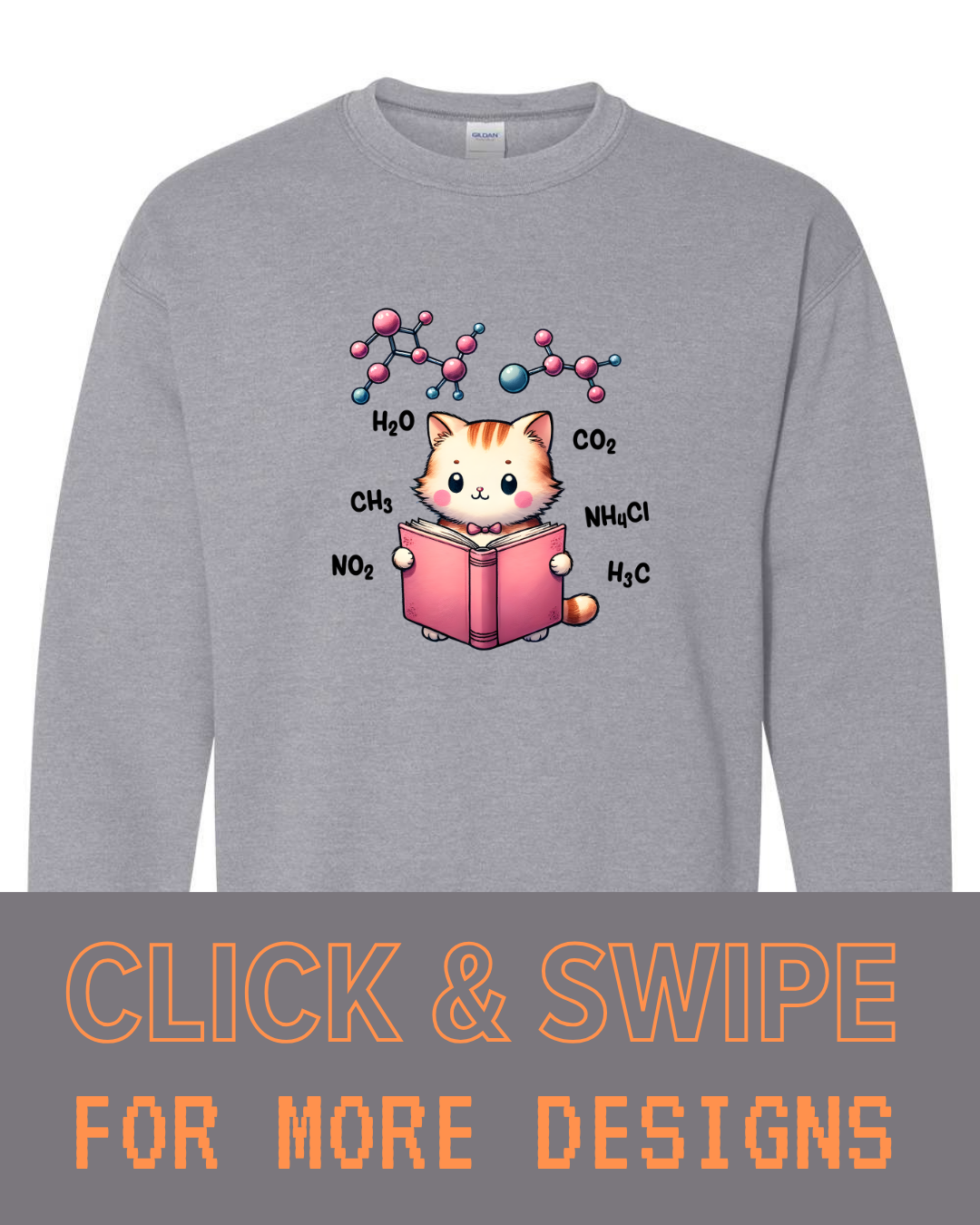 ADULT Unisex Sweatshirt CHEMISTRY Custom Design