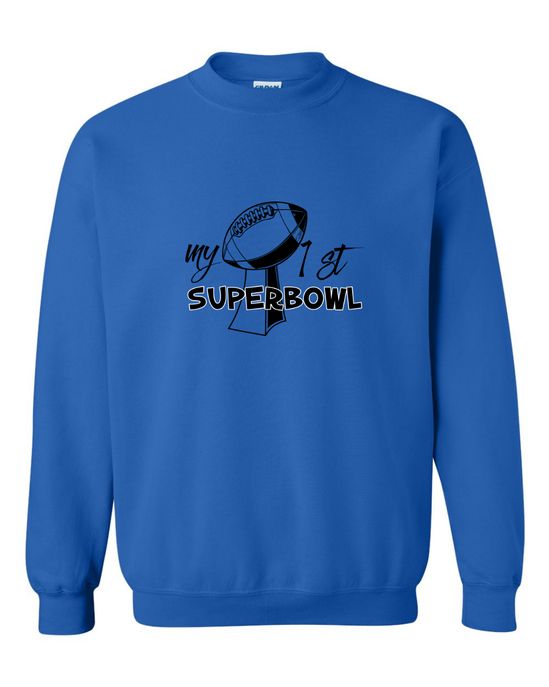 ADULT Unisex Sweatshirt FOOTBALL SUPER BOWL Custom Design