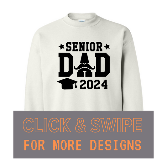 ADULT Unisex Sweatshirt GRADUATION SENIOR 2024 Custom Design