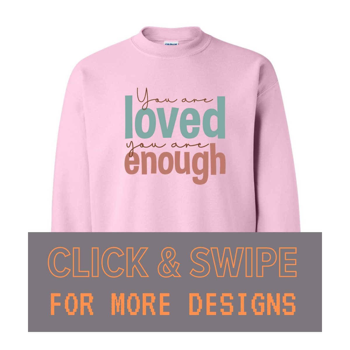 ADULT Unisex Sweatshirt INSPIRATIONAL Custom Design