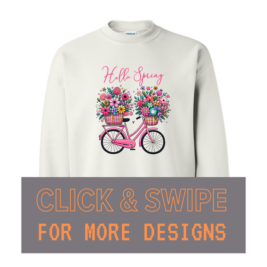 ADULT Unisex Sweatshirt SPRING Custom Design