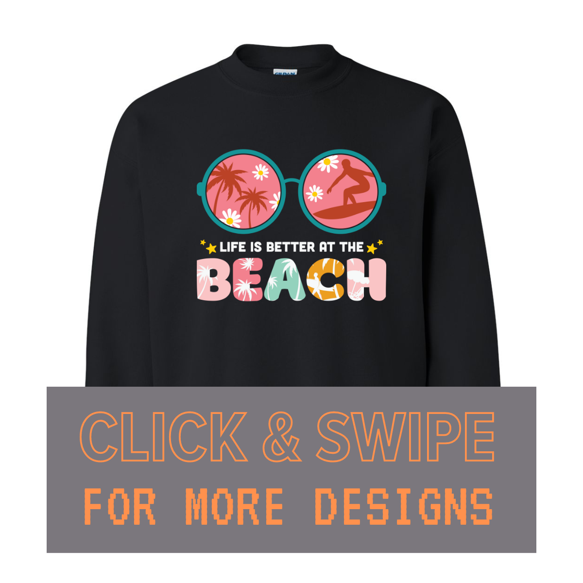 ADULT Unisex Sweatshirt SUMMER Custom Design