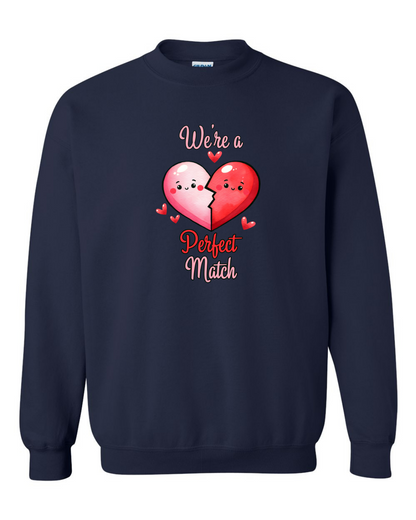 ADULT Unisex Sweatshirt VALENTINE'S DAY FOOD COUPLE Custom Design