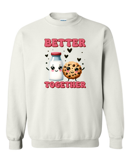 ADULT Unisex Sweatshirt VALENTINE'S DAY FOOD COUPLE Custom Design