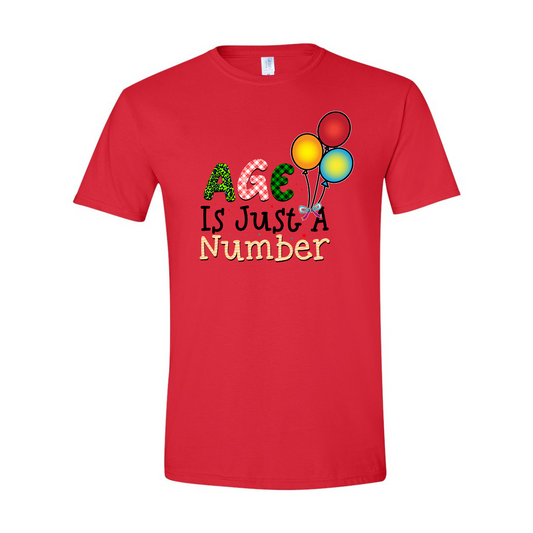 ADULT Unisex T-Shirt BIRA002 AGE IS JUST A NUMBER