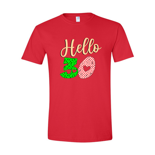 ADULT Unisex T-Shirt BIRA009 HELLO 30