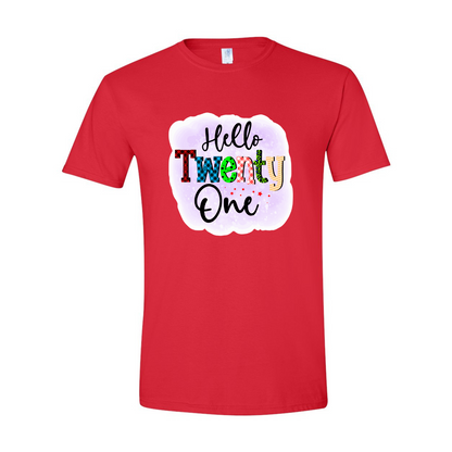 ADULT Unisex T-Shirt BIRA010 HELLO TWENTY ONE