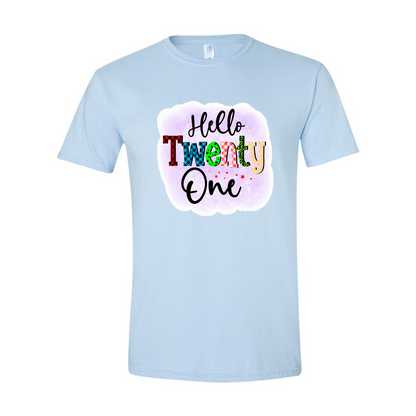 ADULT Unisex T-Shirt BIRA010 HELLO TWENTY ONE