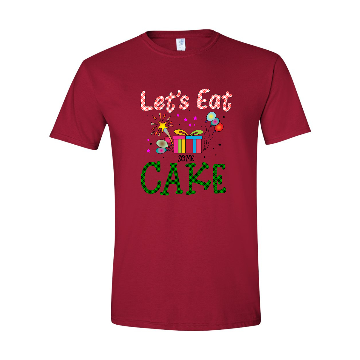 ADULT Unisex T-Shirt BIRA013 LET'S EAT SOME CAKE