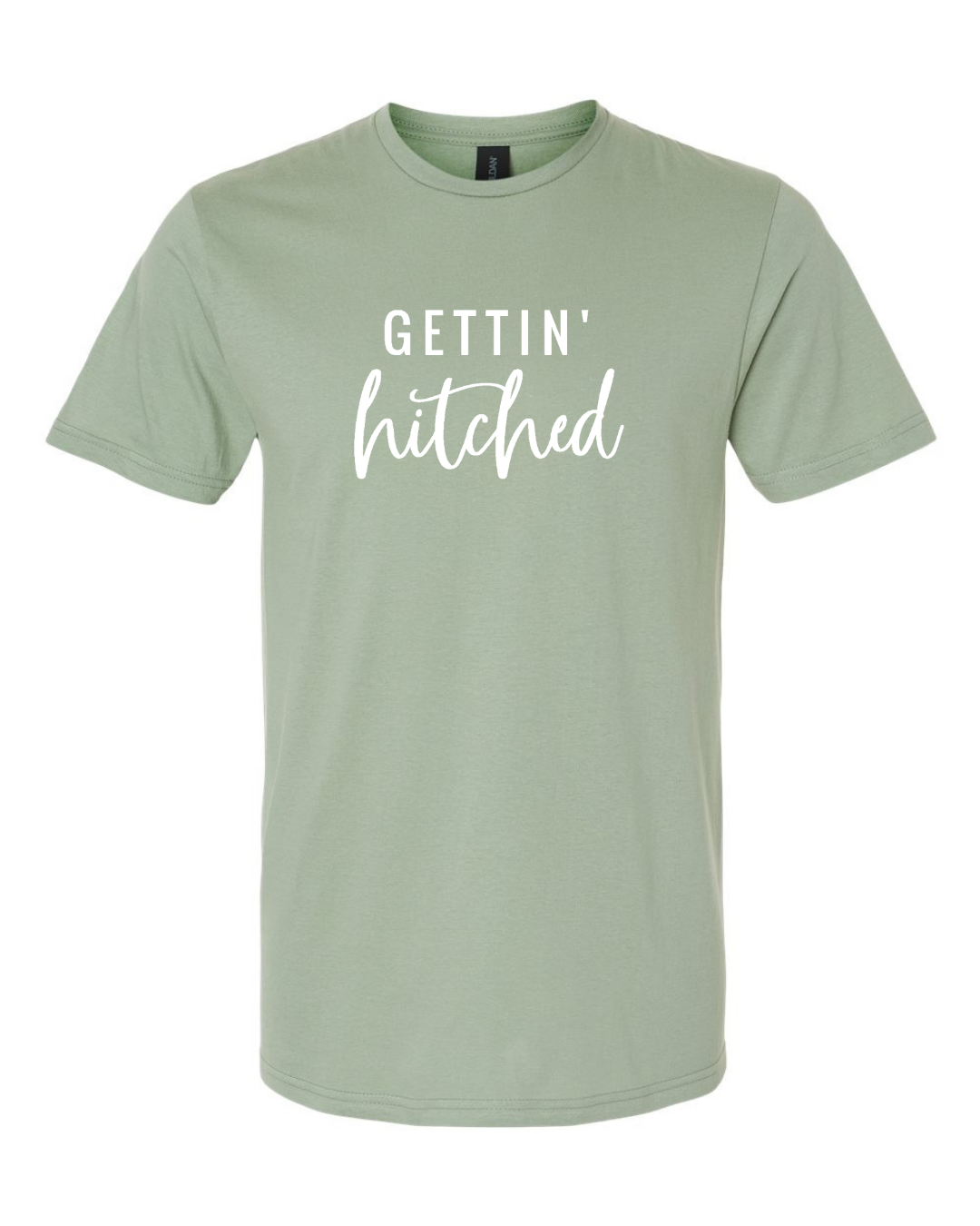 ADULT Unisex T-Shirt BBWB012 GETTIN' HITCHED