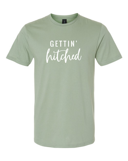 ADULT Unisex T-Shirt BBWB012 GETTIN' HITCHED