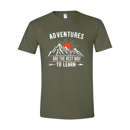 ADULT Unisex T-Shirt CAMA003 ADVENTURES ARE THE BEST WAY TO LEARN