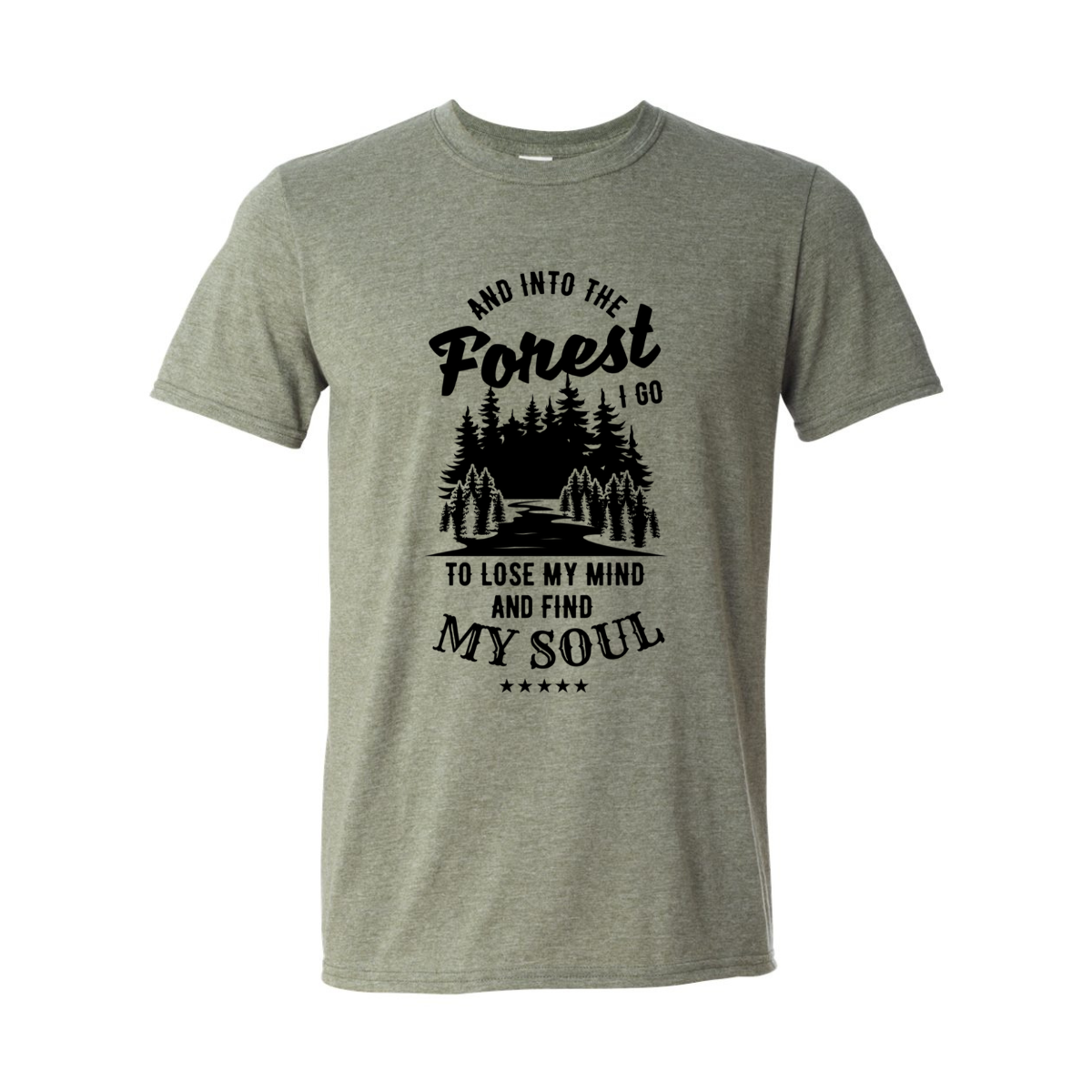 ADULT Unisex T-Shirt CAMA004 AND INTO THE FOREST