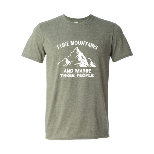 ADULT Unisex T-Shirt CAMA025 I LIKE MOUNTAINS