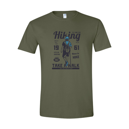 ADULT Unisex T-Shirt CAMA027 IT'S TIME FOR HIKING