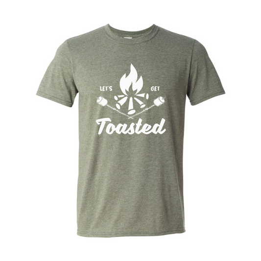 ADULT Unisex T-Shirt CAMA028 LET'S GET TOASTED