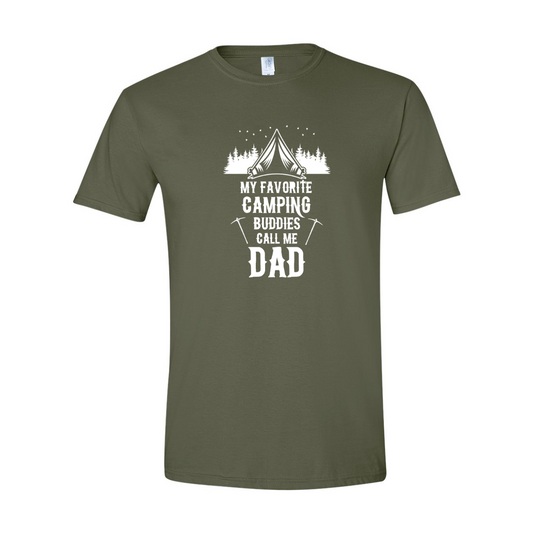 ADULT Unisex T-Shirt CAMA033 MY FAVORITE CAMPING BUDDIES