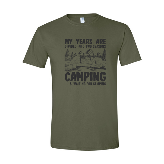 ADULT Unisex T-Shirt CAMA034 MY YEARS ARE DIVIDED