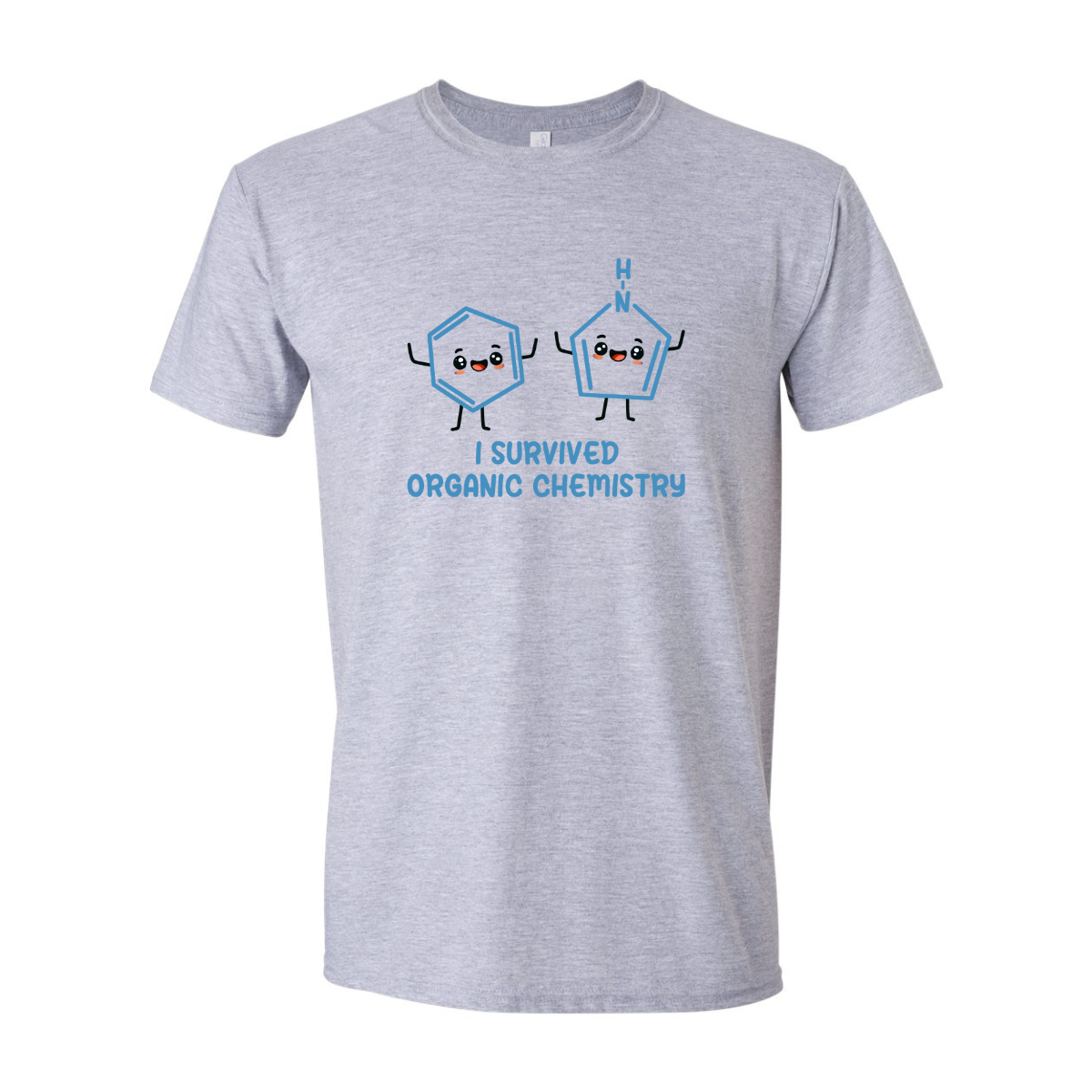 ADULT Unisex T-Shirt CHEA015 I SURVIVED ORGANIC CHEMISTRY