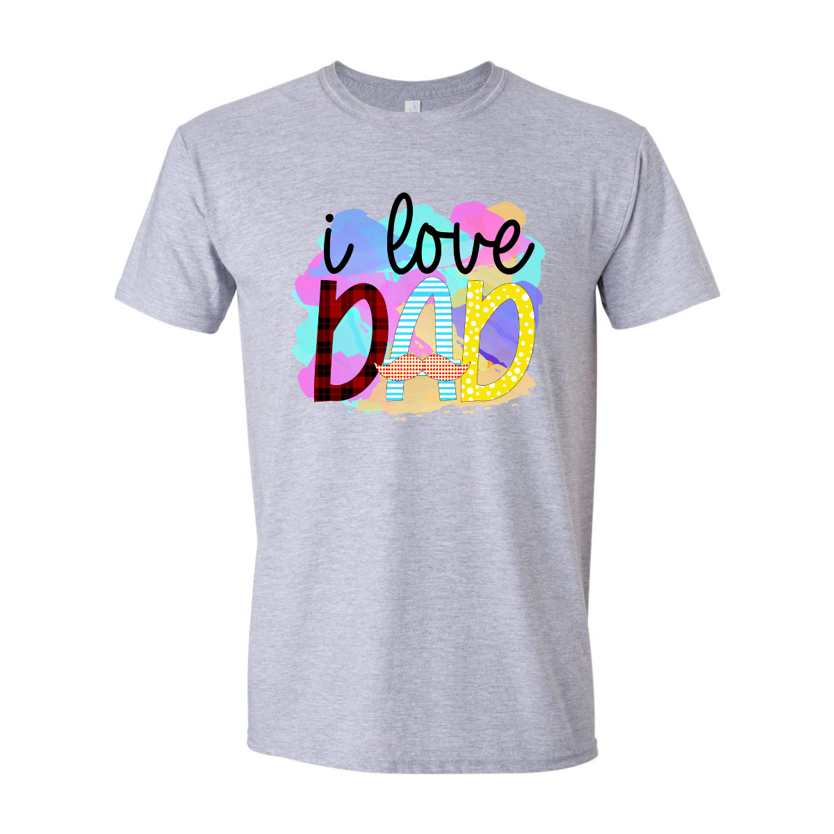 ADULT Unisex T-Shirt DADA007 I LOVE DAD