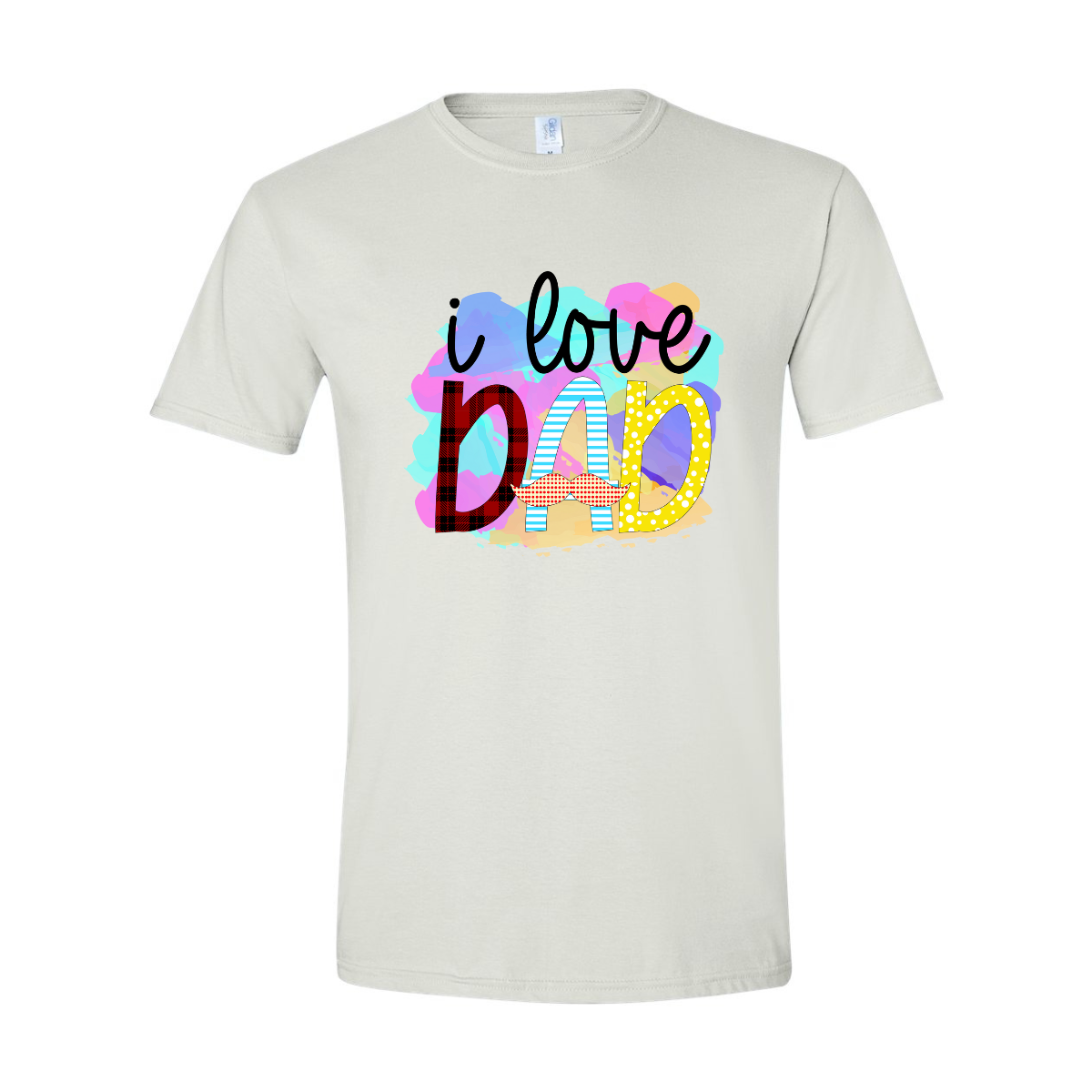 ADULT Unisex T-Shirt DADA007 I LOVE DAD