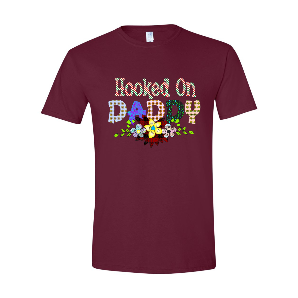 ADULT Unisex T-Shirt DADB008 HOOKED ON DADDY