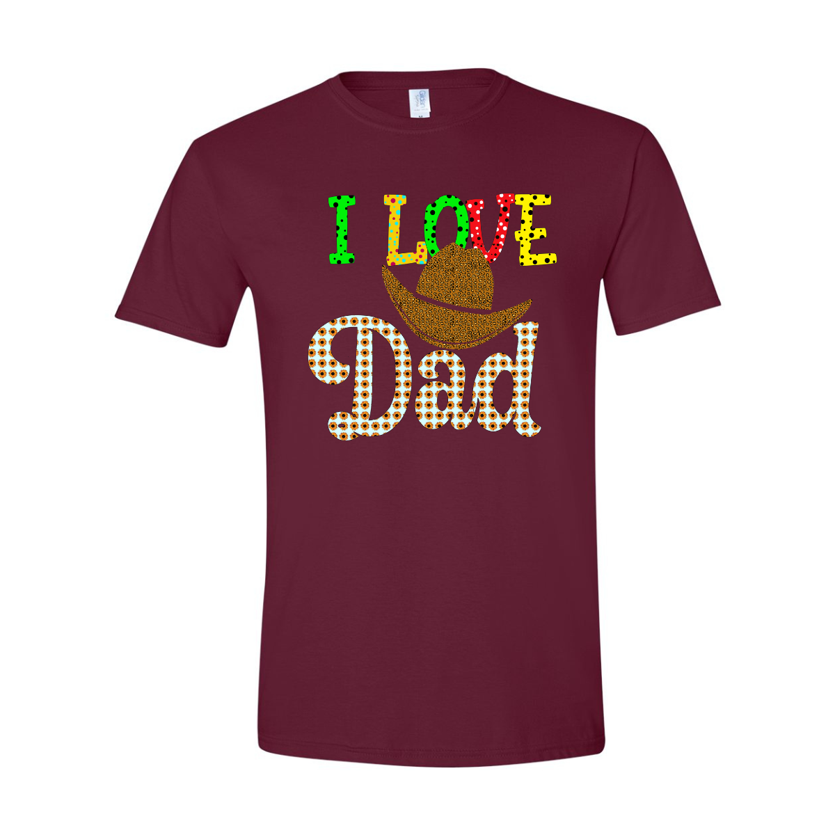 ADULT Unisex T-Shirt DADB009 I LOVE DAD