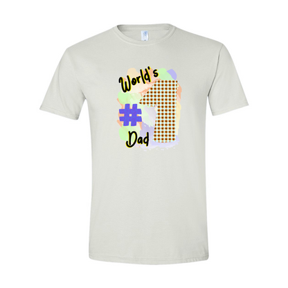 ADULT Unisex T-Shirt DADB019 WORLD'S #1 DAD