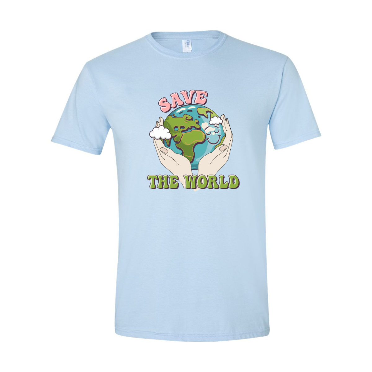 ADULT Unisex T-Shirt EDAA018 SAVE THE WORLD