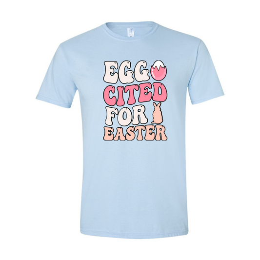 ADULT Unisex T-Shirt EASA009 EGGCITED FOR EASTER