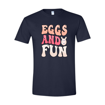 ADULT Unisex T-Shirt EASA010 EGGS AND FUN