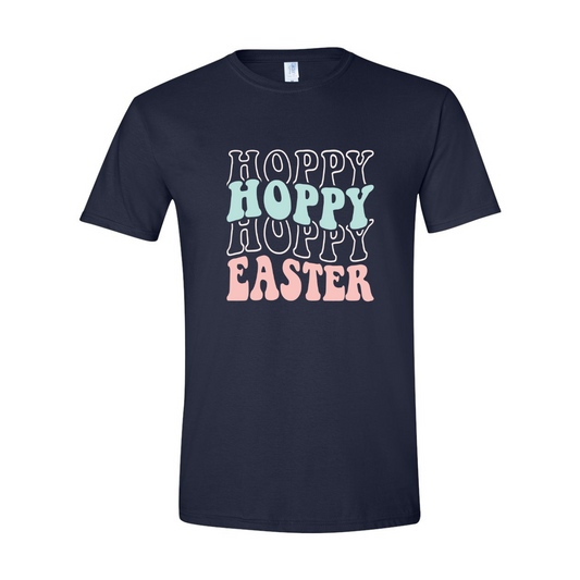 ADULT Unisex T-Shirt EASA015 HOPPY EASTER