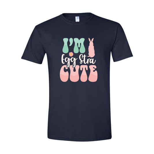 ADULT Unisex T-Shirt EASA016 I'M EGGSTRA CUTE