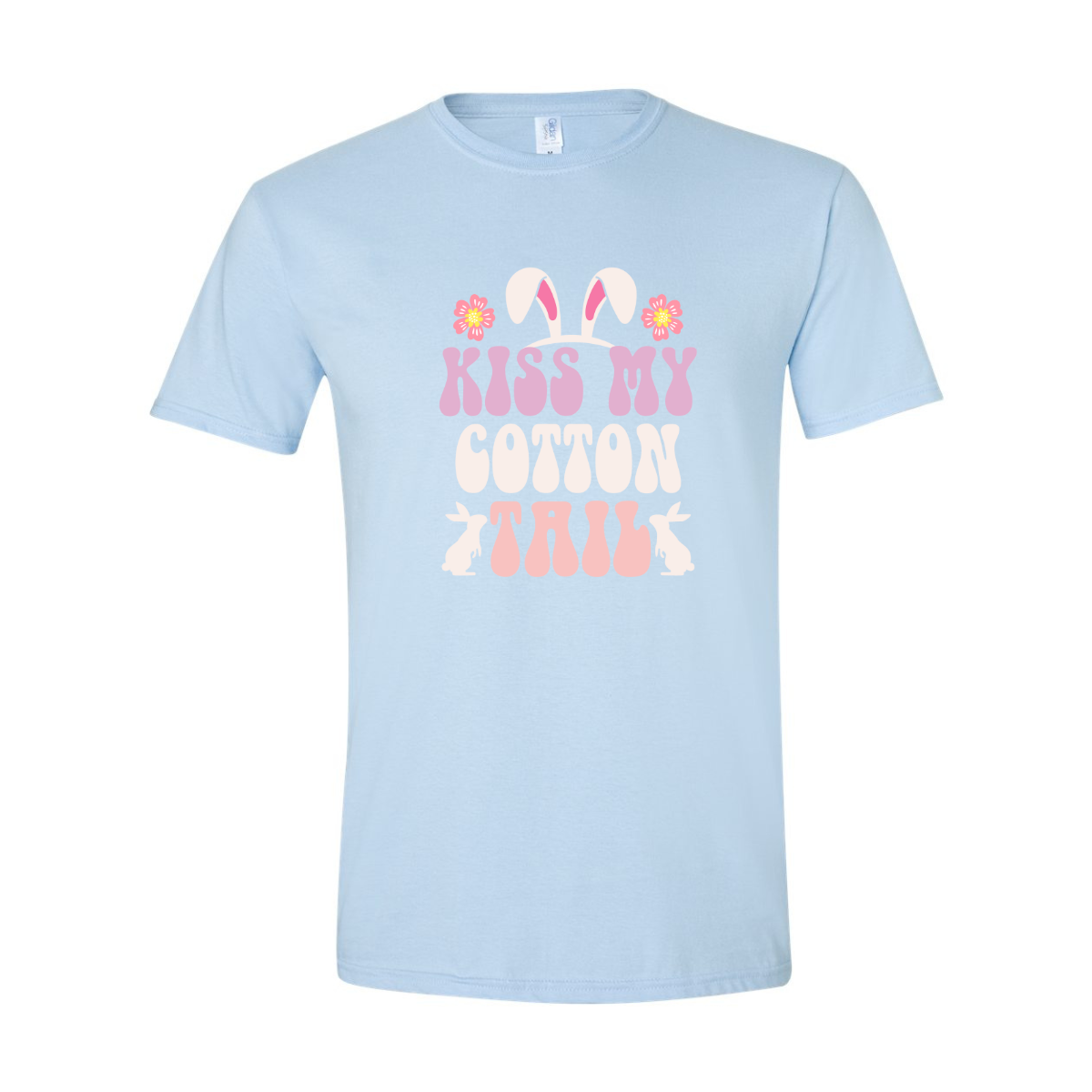 ADULT Unisex T-Shirt EASA018 KISS MY COTTON TAIL