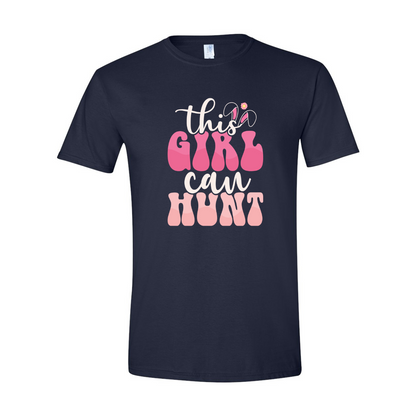 ADULT Unisex T-Shirt EASA020 THIS GIRL CAN HUNT