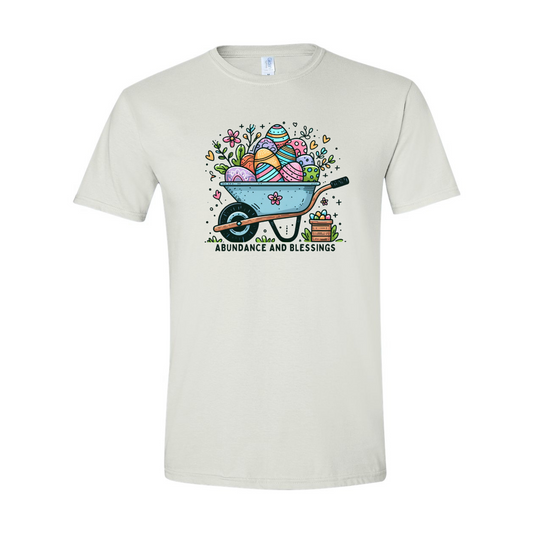 ADULT Unisex T-Shirt EASB001 ABUNDANCE AND BLESSINGS