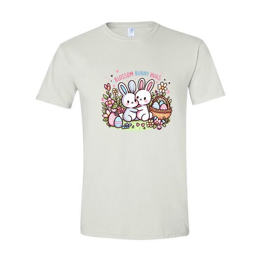 ADULT Unisex T-Shirt EASB007 BLOSSOM BUNNY HUGS