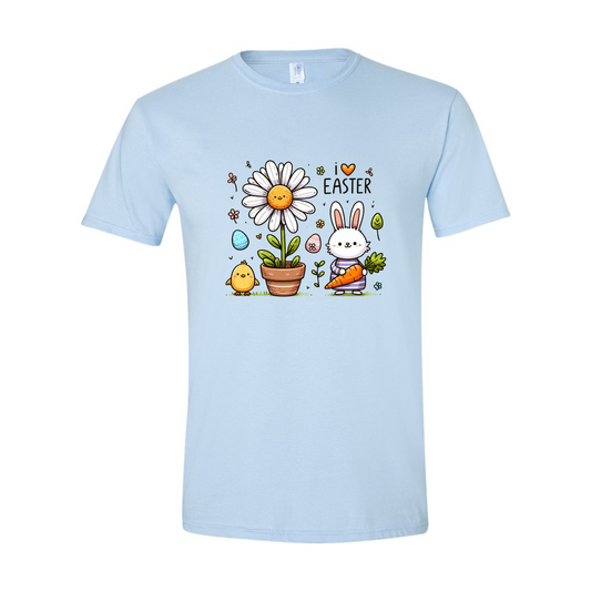 ADULT Unisex T-Shirt EASB031 I LOVE EASTER 2