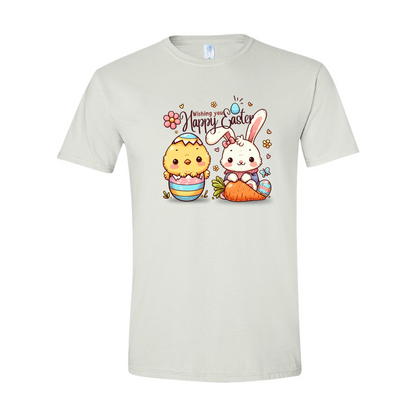 ADULT Unisex T-Shirt EASB036 WISHING YOU HAPPY EASTER