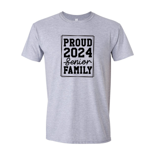 ADULT Unisex T-Shirt GRAA006 PROUD 2024 SENIOR FAMILY