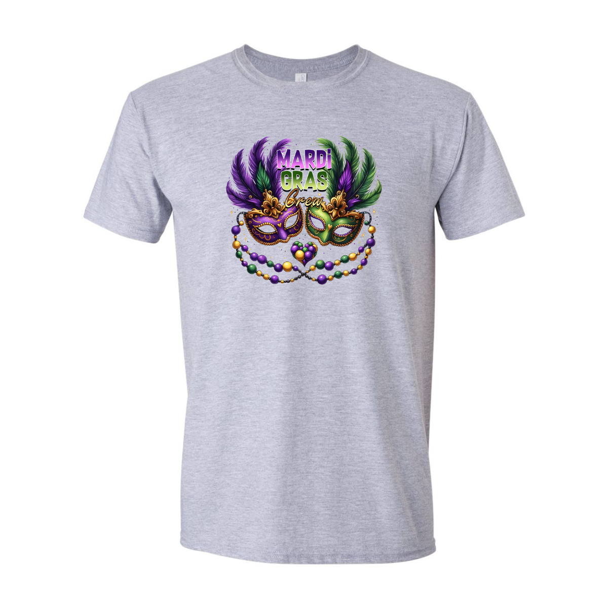 ADULT Unisex T-Shirt MGRA008 MARDI GRAS CREW