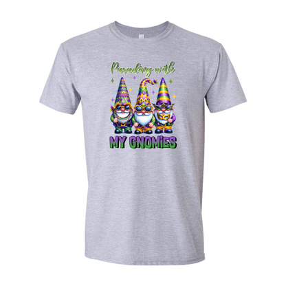 ADULT Unisex T-Shirt MGRA015 PARADING WITH GNOMIES