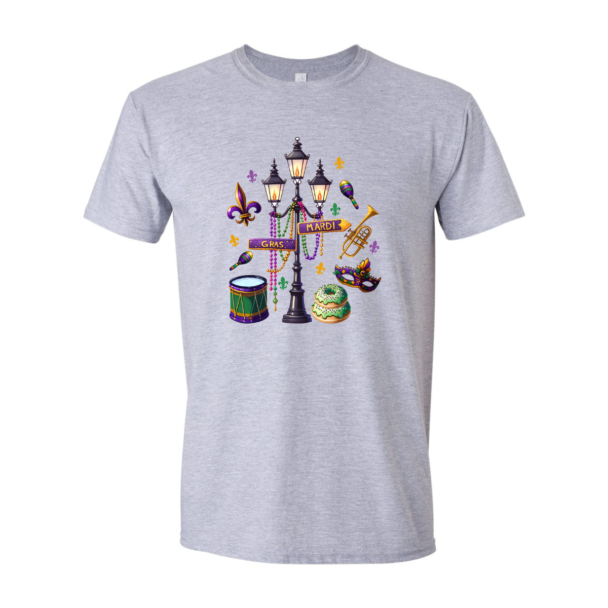 ADULT Unisex T-Shirt MGRA017 WESTERN MARDI GRAS