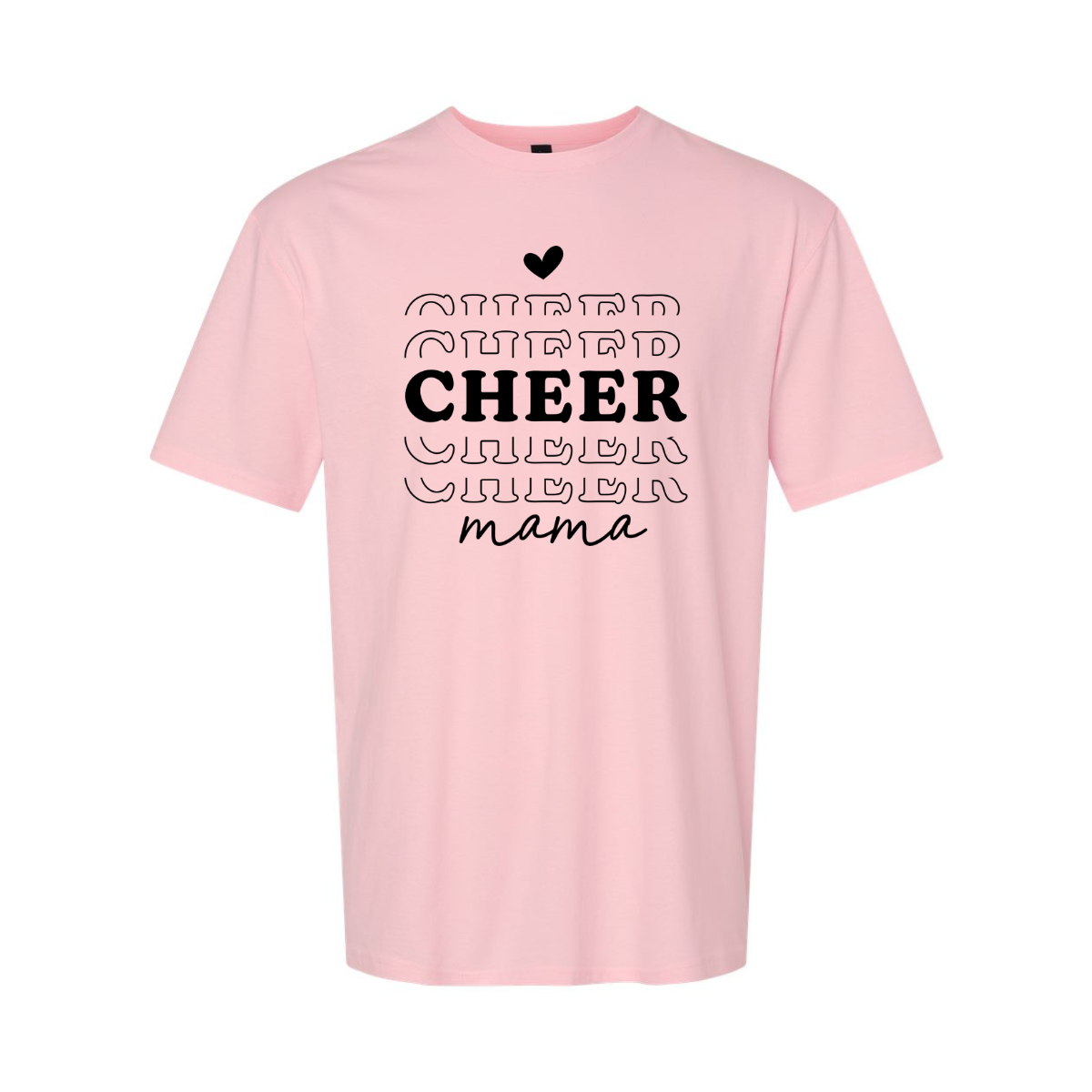 ADULT Unisex T-Shirt MOMA007 CHEER MAMA 1 BLACK