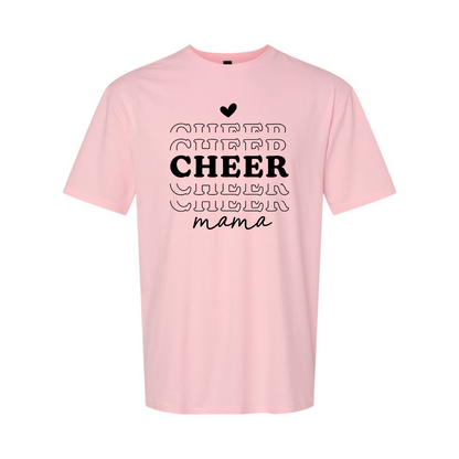 ADULT Unisex T-Shirt MOMA007 CHEER MAMA 1 BLACK