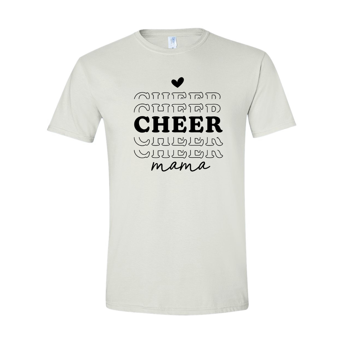 ADULT Unisex T-Shirt MOMA007 CHEER MAMA 1 BLACK